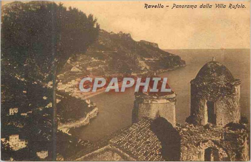 Old Postcard Panorama dalla Villa Rufolo Ravello