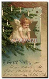 Old Postcard Fantasy Illustrator Christmas Angel