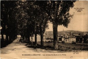 CPA St-DIDIER-la-SEAUVE - Les Allées St-Roch et la Ville (690419)