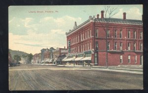 FRANKLIN PENNSYLVANIA PA. DOWNTOWN STREET SCENE 1908 VINTAGE POSTCARD
