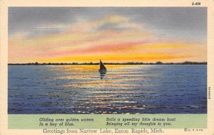 Narrow Lake In A Bay Of Blue  - Eaton Rapids, Michigan MI