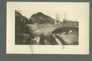 Great Bend KANSAS RPPC 1911 WATER TOWER RUINS Standpipe TORNADO Collapse Cyclone