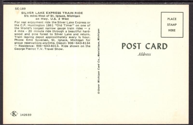 Silver Lake Express Train Ride,Near St Ignace,MI 