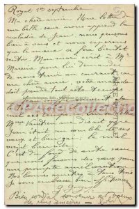 Old Postcard Royat view Vallee