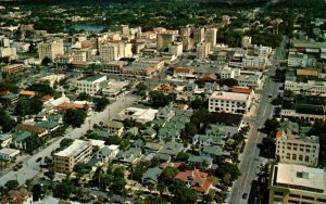 USA View of Downtown St. Petersburg Florida Vintage Postcard 08.46