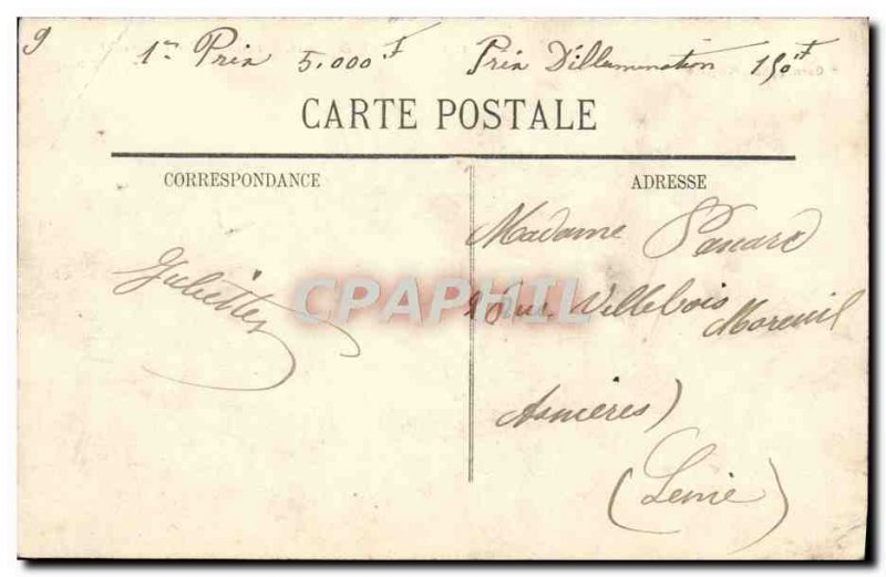 Postcard Old Nice Carnival 1908 Short Circuit