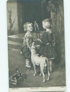 Old rppc ARTISTIC - ARTWORK DEPICTED Nice Postcard AB2094