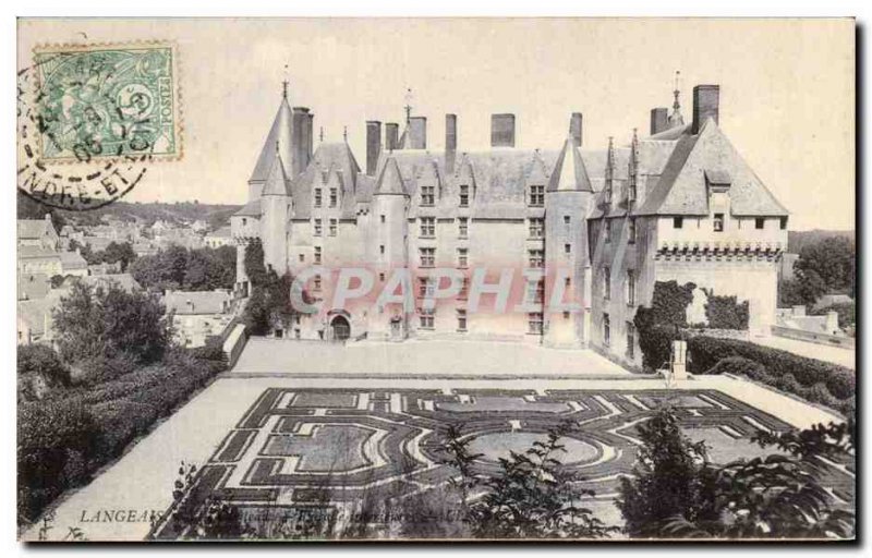 Old Postcard Langeais castle