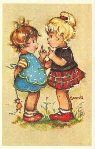 Mainzer, Little Folks, Bonnie #567 Children, Publ in Belgium, Old Postcard