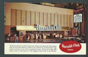 Ca 1969 Reno NV Harrahs Club At Lake Tahoe Built In 1967