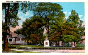 Livermore Falls, Maine - Showing the City Park - in 1924