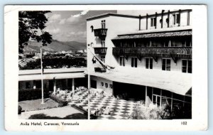 RPPC CARACAS, VENEZUELA ~ View of AVILA HOTEL 1950 Real Photo Postcard