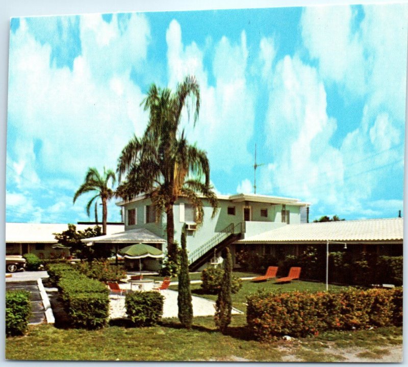 Postcard - Ebb-Tide Motel - St. Petersburg, Florida 