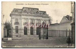 Old Postcard Bank Provins The new Caisse d & # 39Epargne