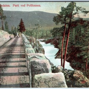 1909 Gudbrandsdalen, Skjak Oppland Norway Otta River Pollfossen Waterfall A170