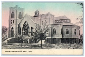 c1910 Presbyterian Church Chapel Exterior Building Rolfe Iowa Vintage Postcard