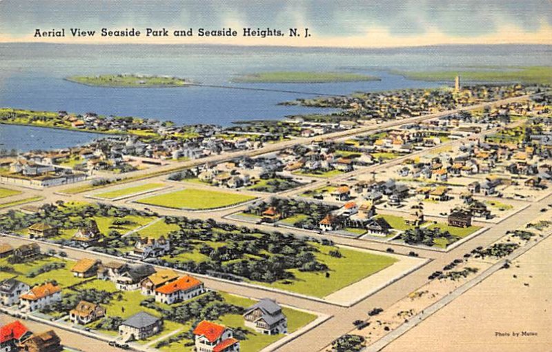 Aerial View Seaside Park and Seaside Heights Seaside Heights, New Jersey NJ