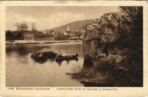 CPA BESANCON - LEs Bains - Canotage Sur Le DOUBS a Chamars (131208)