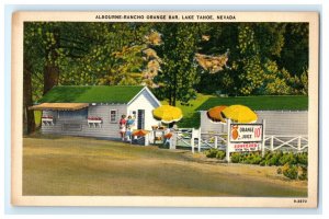 Albourne Rancho Orange Bar Lake Tahoe NV Nevada Postcard (DG2)