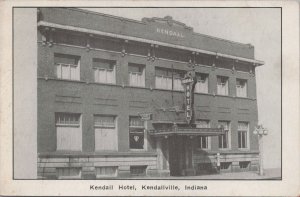 Postcard Kendall Hotel Kendallville IN