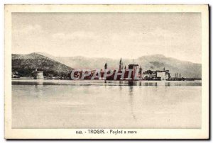 Postcard Old Trogir Pogled mora