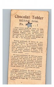 Vintage 1890's Victorian Trade Card Toblerone Swiss Chocolate - Cervantes Spain