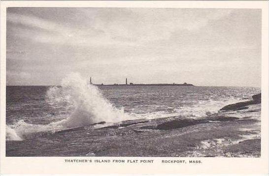 Massachusetts Rockport Thatcher's Island From Flat Point Albertype