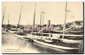 Old Postcard Deauville Les Cotes Channel Rentree For Big Time Charter