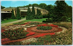 Postcard - Display of annuals at Longwood Gardens - Kennett Square, Pennsylvania
