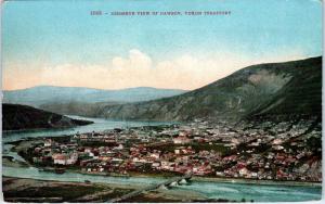 DAWSON, Yukon,  Canada   BIRDSEYE VIEW of Dawson  Mining Town c1910s  Postcard