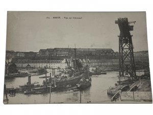 Early 1900s Antique postcard. Carte Postale 180Brest. Vue sur l’Arsenal