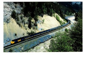 VIA Rail Trains Canadian, Glenogle, British Columbia 1985