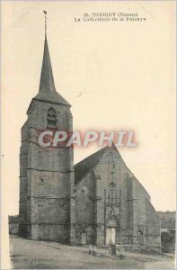 Postcard Old Treigny Yonne The Cathedral of Puisaye