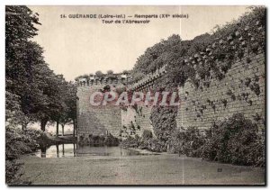 Postcard Old Tower Ramparts Guerande Abreuvolr