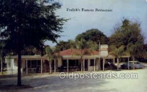 Mount Dora Florida USA Fralicks Famous Restaurant Unused light wear close to ...