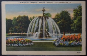 Philadelphia, PA - Fountain, Strawberry Mansion, Fairmount Park