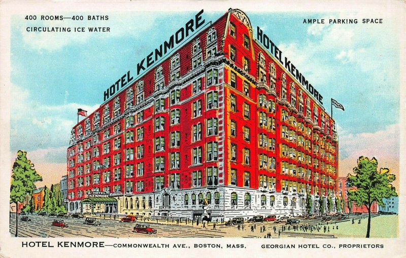 Hotel Kenmore, Boston, Massachusetts, Early Postcard, Unused