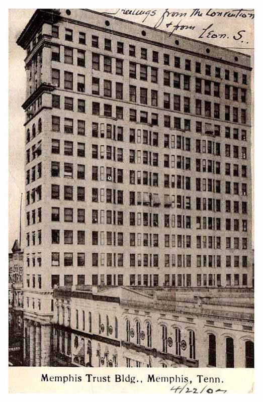 Postcard BUILDING SCENE Memphis Tennessee TN AR1277