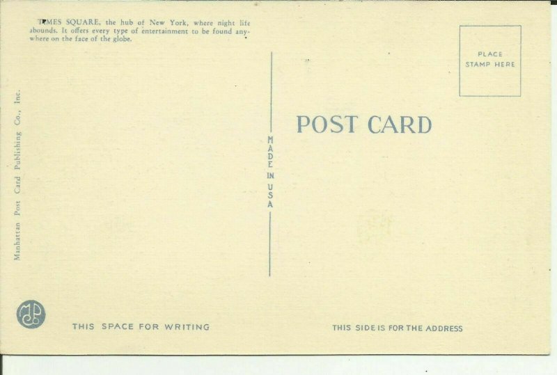 Times Square By Night, New York