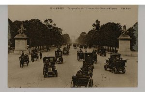 France - Paris. Champs-Elysees Avenue, Street Scene