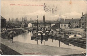 CPA JEUMONT - Bateaux attendant la visite de la douaune (126910)