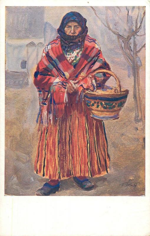 V. Maly - Chodka v salupu old woman folk costume