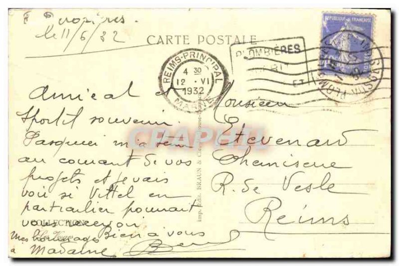 Old Postcard Plombieres les Bains Les Sources