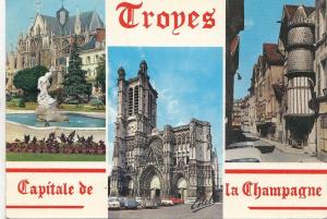 BF22236 troyes aube capitale de la champagne france  front/back image