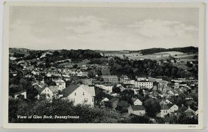 PA View of Glen Rock Pennsylvania Postcard S2