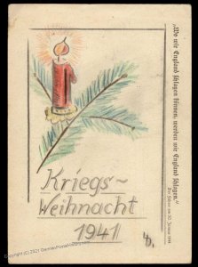 3rd Reich Germany Weihnacht Christmas Card FELDPOST Cover 99513