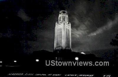 Real Photo - State Capitol in Lincoln, Nebraska