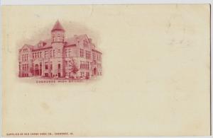 c1910 CHEROKEE Iowa Ia Postcard HIGH SCHOOL county