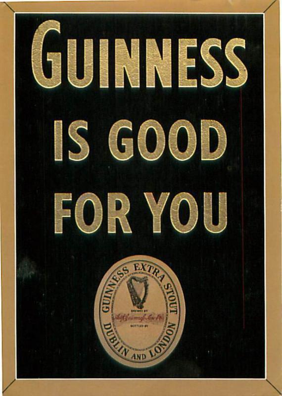 Guinness Extra Stout Dublin London Ireland England Beer  Postcard  # 6942