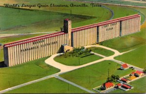 Texas Amarillo View Of World's Largest Grain Elevators